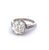 Art Deco GIA 4.28 Carats Old European Cut Diamond Platinum Ring
