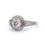 Art Deco Inspired Diamond Platinum Engagement Ring