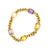 Vintage French Amethyst & Citrine 18 Karat Gold Bracelet