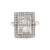 Art Deco Inspired 0.80 Carat Princess Cut Diamond Platinum Ring
