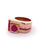 Retro French 1.33 Carats Ruby 18 Karat Rose Gold Platinum Tank Ring
