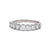 Vintage 0.85 Carat Diamond Platinum Half Eternity Band