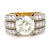 Retro GIA 2.69 Carat Old European Cut Diamond 18 Karat Gold Ring
