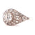 Art Deco Inspired 1.21 Carats Diamonds Platinum Filigree Ring