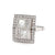Art Deco Inspired 0.80 Carat Princess Cut Diamond Platinum Ring