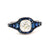 Art Deco Inspired 0.98 Carat Old Mine Cut Diamond Sapphire Platinum Ring