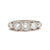 Mid Century 1.70 Carat Diamond Platinum Five Stone Ring