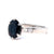 GIA Australian No Heat Sapphire Diamond Platinum Ring