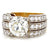 Retro GIA 2.69 Carat Old European Cut Diamond 18 Karat Gold Ring