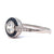 Art Deco Inspired Diamond Sapphire Platinum Engagement Ring