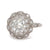 Art Deco Inspired 1.32 Carat Round Cut Diamond Platinum Filigree Engagement Ring