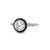 Art Deco Inspired 0.87 Carat Diamond Sapphire Platinum Halo Engagement Ring