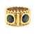 Vintage Sapphire 18 Karat Yellow Gold Two Stone Ring