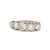 Mid Century 1.70 Carat Diamond Platinum Five Stone Ring
