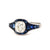 Art Deco Inspired 0.98 Carat Old Mine Cut Diamond Sapphire Platinum Ring