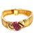 Retro French Ruby 18 Karat Gold Bracelet