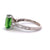 Vintage 3.04 Carats Tsavorite Garnet Diamond 18 Karat White Gold Ring