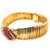 Retro French Ruby 18 Karat Gold Bracelet