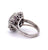 Mid Century 2.04 Carats Pink Sapphire Diamond Platinum Cluster Ring