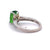 Vintage 3.04 Carats Tsavorite Garnet Diamond 18 Karat White Gold Ring
