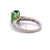 Vintage 3.04 Carats Tsavorite Garnet Diamond 18 Karat White Gold Ring