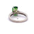 Vintage 3.04 Carats Tsavorite Garnet Diamond 18 Karat White Gold Ring