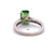 Vintage 3.04 Carats Tsavorite Garnet Diamond 18 Karat White Gold Ring