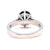 GIA Australian No Heat Sapphire Diamond Platinum Ring
