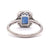 Art Deco Inspired Sapphire Diamond Platinum Ring
