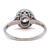 Art Deco Inspired Diamond Sapphire Platinum Engagement Ring