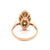 Mid Century French 0.60 Carat Diamond 18 Karat Gold Navette Ring
