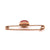 Mid Century Cabochon Cut Carnelian 14k Yellow Gold Brooch