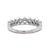 Vintage 0.85 Carat Diamond Platinum Half Eternity Band