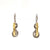 Antique Inspired 1.13 Carat Old Mine Cut Diamond Platinum Drop Earrings