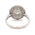 Art Deco Inspired 1.32 Carat Round Cut Diamond Platinum Filigree Engagement Ring
