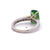 Vintage 3.04 Carats Tsavorite Garnet Diamond 18 Karat White Gold Ring