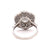 Art Deco Inspired 1.04 Carat Brilliant Cut Diamond Platinum Pave Cluster Ring