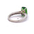 Vintage 3.04 Carats Tsavorite Garnet Diamond 18 Karat White Gold Ring