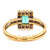 Vintage 0.50 Carat Emerald Diamond Yellow Gold Ring