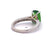 Vintage 3.04 Carats Tsavorite Garnet Diamond 18 Karat White Gold Ring