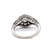 Art Deco Inspired 0.52 Carat Brilliant Cut Diamond Ruby Platinum Flower Filigree Ring