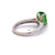 Vintage 3.04 Carats Tsavorite Garnet Diamond 18 Karat White Gold Ring
