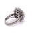 Mid Century 2.04 Carats Pink Sapphire Diamond Platinum Cluster Ring