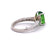 Vintage 3.04 Carats Tsavorite Garnet Diamond 18 Karat White Gold Ring
