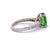 Vintage 3.04 Carats Tsavorite Garnet Diamond 18 Karat White Gold Ring