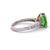 Vintage 3.04 Carats Tsavorite Garnet Diamond 18 Karat White Gold Ring