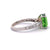 Vintage 3.04 Carats Tsavorite Garnet Diamond 18 Karat White Gold Ring