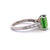Vintage 3.04 Carats Tsavorite Garnet Diamond 18 Karat White Gold Ring