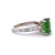 Vintage 3.04 Carats Tsavorite Garnet Diamond 18 Karat White Gold Ring