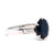 GIA Australian No Heat Sapphire Diamond Platinum Ring